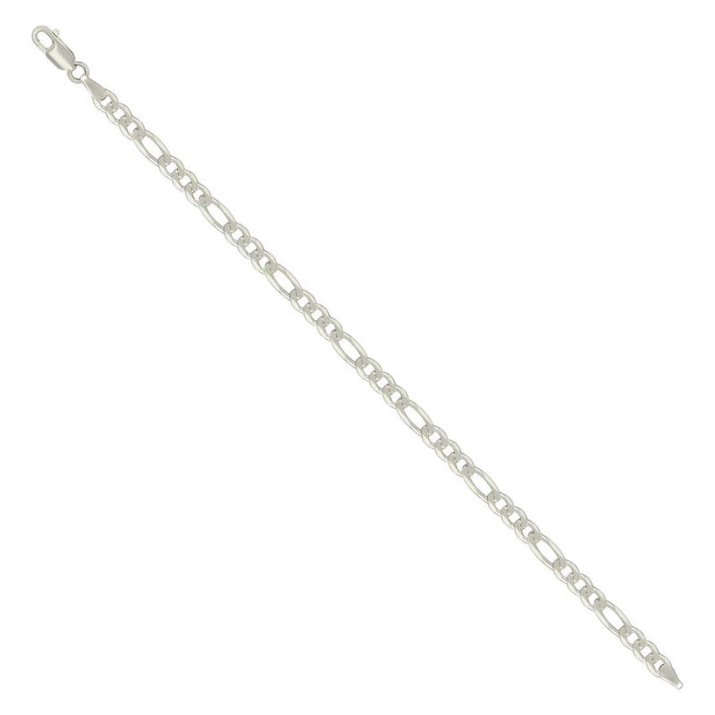 925 Silver Solid Classic Figaro 5.0mm