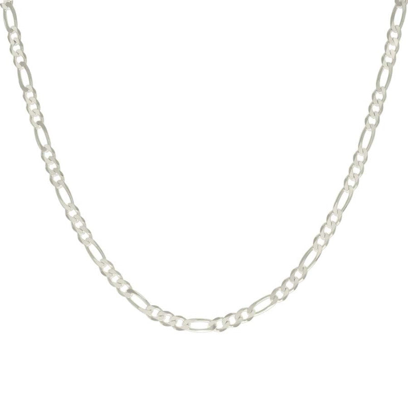 925 Silver Solid Classic Figaro 5.0mm