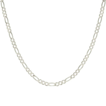 925 Silver Solid Classic Figaro 5.0mm