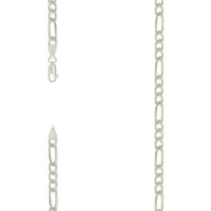 925 Silver Solid Classic Figaro 6.0mm