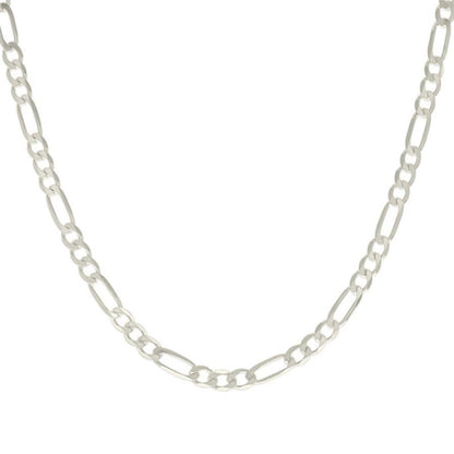 925 Silver Solid Classic Figaro 6.0mm