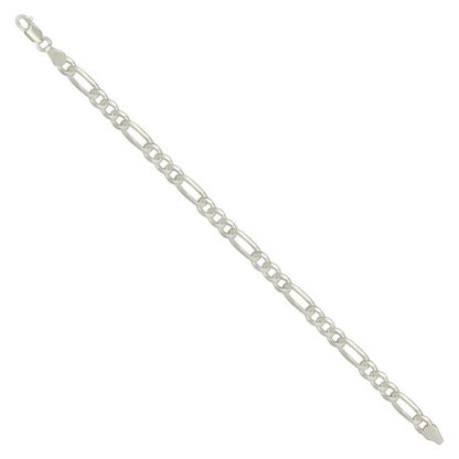 925 Silver Solid Classic Figaro 6.0mm
