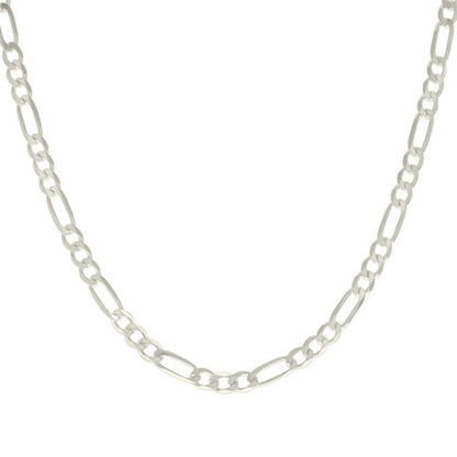 925 Silver Solid Classic Figaro 6.0mm