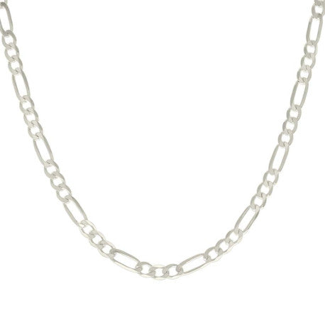 925 Silver Solid Classic Figaro 6.0mm