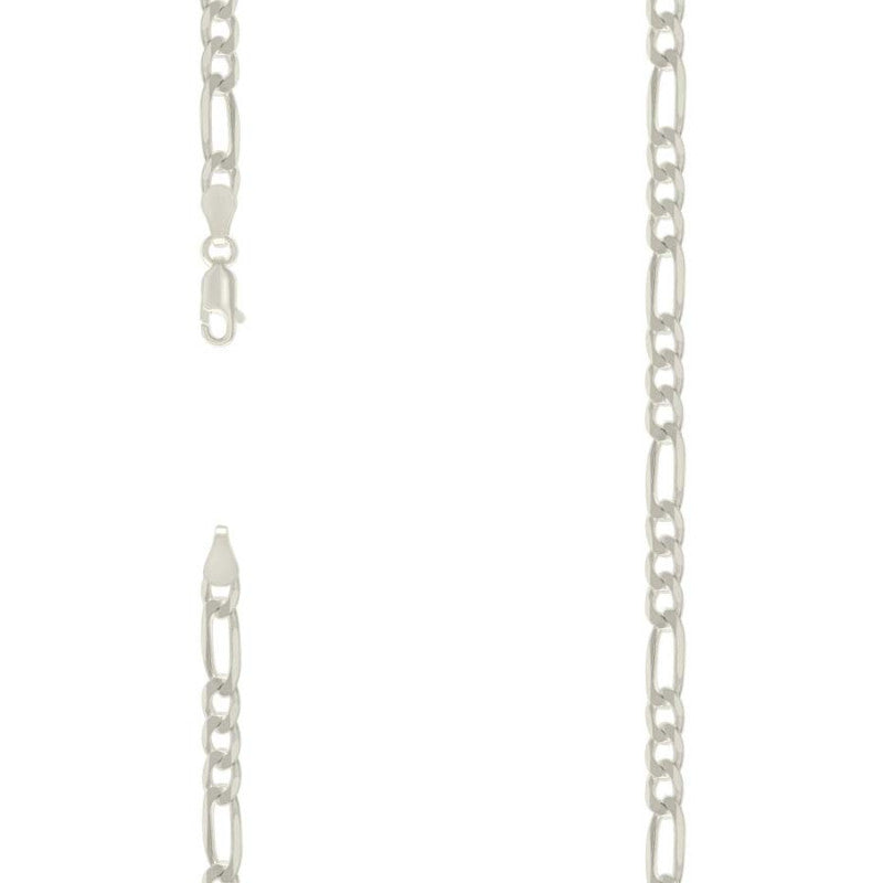 925 Silver Solid Classic Figaro 6.0mm