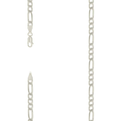 925 Silver Solid Classic Figaro 6.0mm