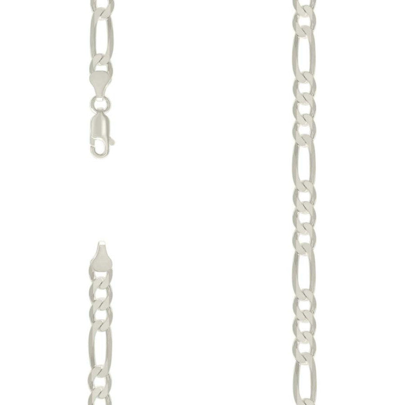 925 Silver Solid Classic Figaro 7.0mm