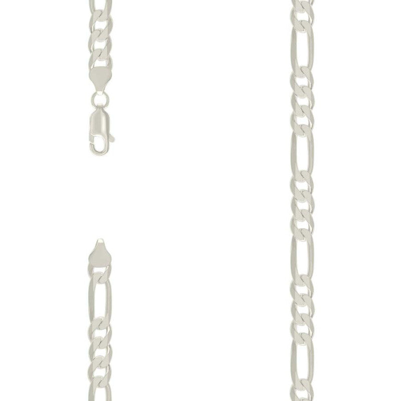 925 Silver Solid Classic Figaro 8.0mm