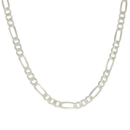 925 Silver Solid Classic Figaro 8.0mm
