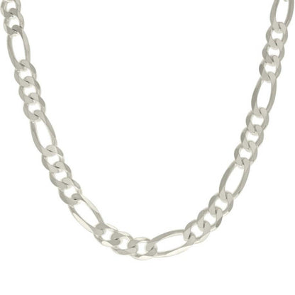 925 Silver Solid Classic Figaro 9.5mm