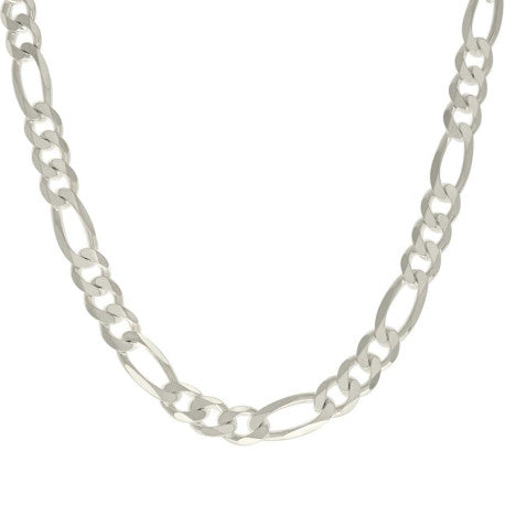 925 Silver Solid Classic Figaro 9.5mm