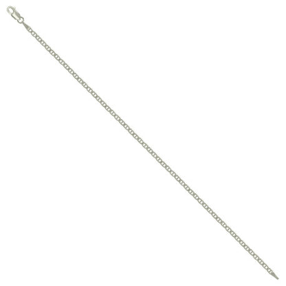 925 Sterling Silver Solid Classic Mariner Chain 2mm