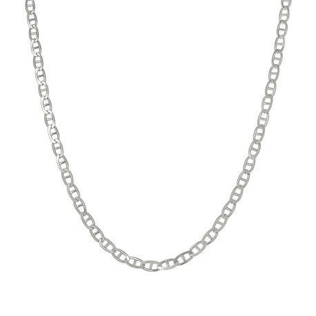 925 Sterling Silver Solid Classic Mariner Chain 2mm