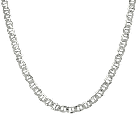 925 Sterling Silver Solid Classic Mariner Chain 3mm