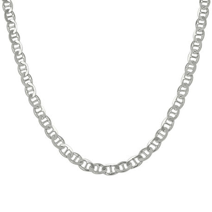 925 Sterling Silver Solid Classic Mariner Chain 3mm