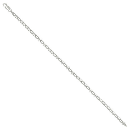 925 Sterling Silver Solid Classic Mariner Chain 3mm