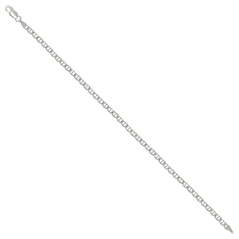 925 Sterling Silver Solid Classic Mariner Chain 3mm