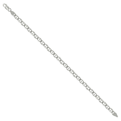 925 Sterling Silver Solid Classic Mariner Chain 5mm