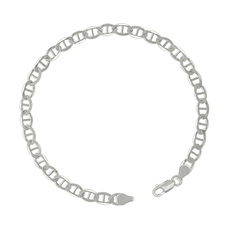 925 Sterling Silver Solid Classic Mariner Chain 5mm