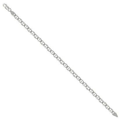 925 Sterling Silver Solid Classic Mariner Chain 5mm