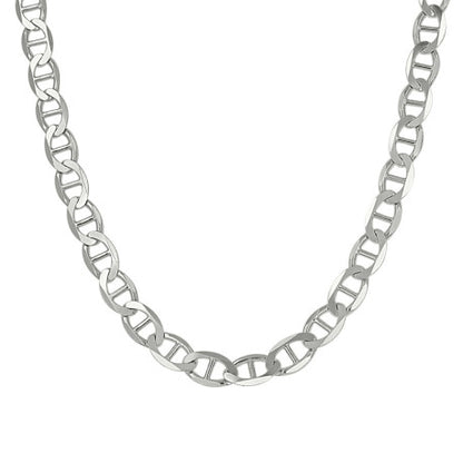 925 Sterling Silver Solid Classic Mariner Chain 5mm