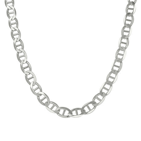 925 Sterling Silver Solid Classic Mariner Chain 5mm