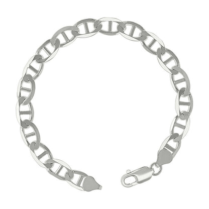 925 Sterling Silver Solid Classic Mariner Chain 7mm