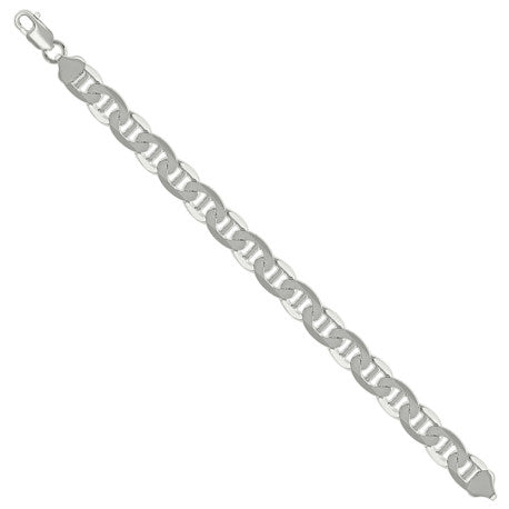 925 Sterling Silver Solid Classic Mariner Chain 9.5mm