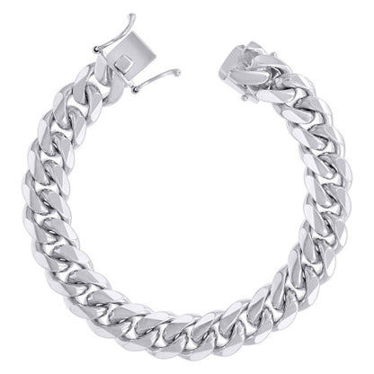 925 Silver Solid Miami Cuban Chain 11.8mm