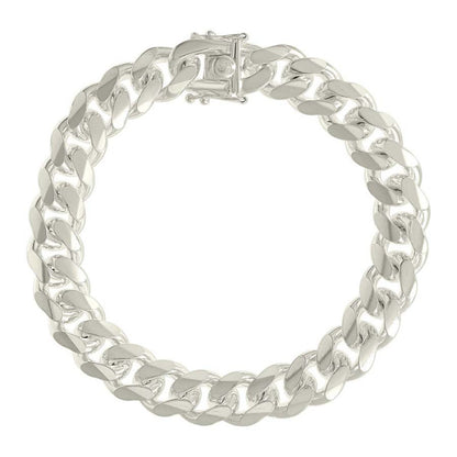 925 Silver Solid Miami Cuban Chain 11.8mm