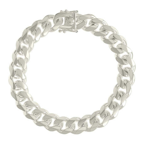 925 Silver Solid Miami Cuban Chain 11.8mm