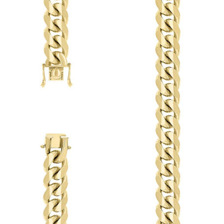 925 Silver Solid Miami Cuban Chain 12.8mm