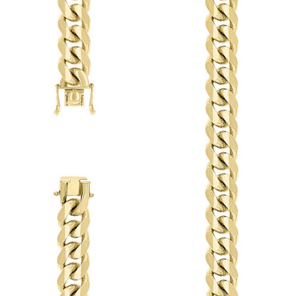 925 Silver Solid Miami Cuban Chain 12.8mm