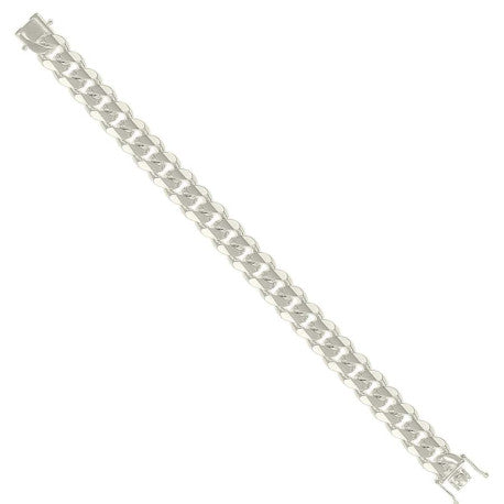 925 Silver Solid Miami Cuban Chain 12.8mm