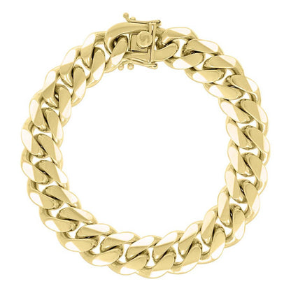 925 Silver Solid Miami Cuban Chain 12.8mm