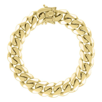 925 Silver Solid Miami Cuban Chain 12.8mm