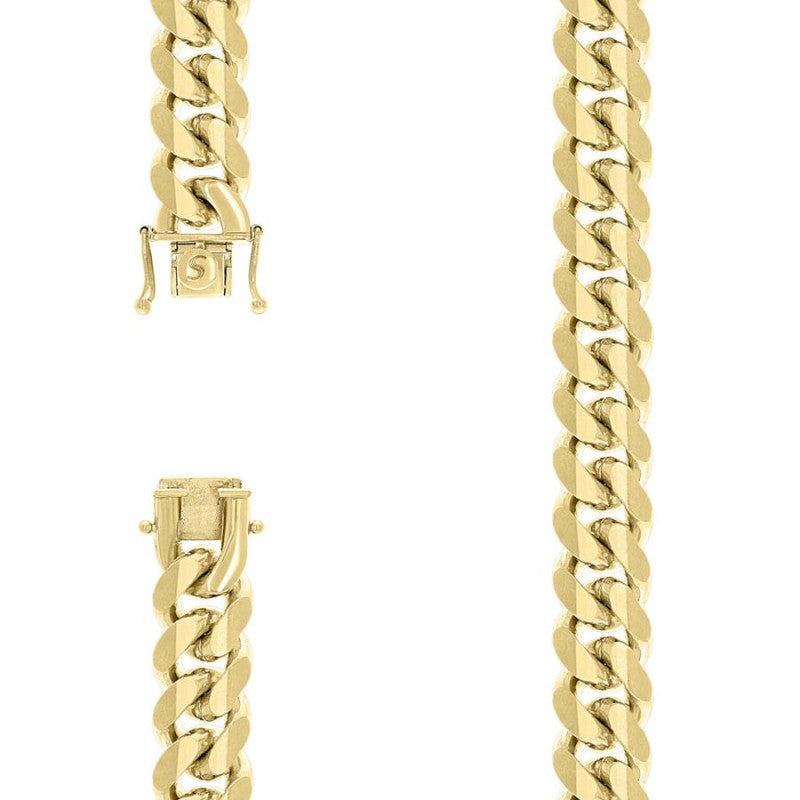 925 Silver Solid Miami Cuban Chain 14.5mm
