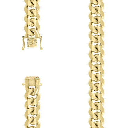 925 Silver Solid Miami Cuban Chain 14.5mm