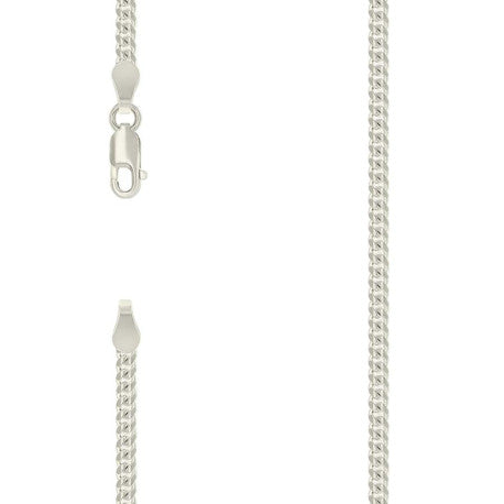 925 Silver Solid Miami Cuban Chain 2.5mm