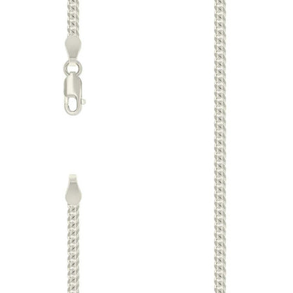 925 Silver Solid Miami Cuban Chain 2.5mm