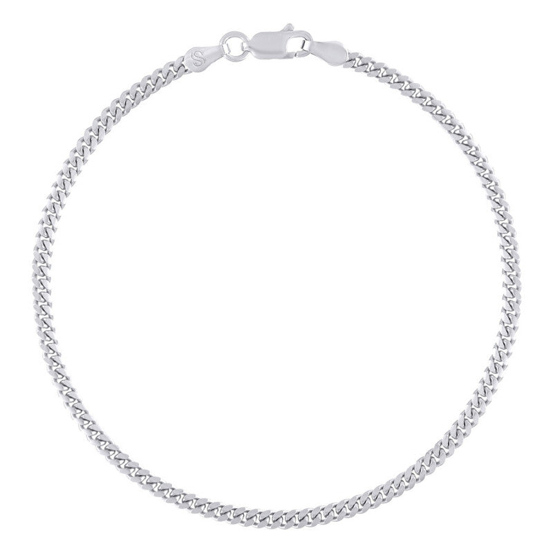 925 Silver Solid Miami Cuban Chain 2.6mm