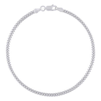 925 Silver Solid Miami Cuban Chain 2.6mm