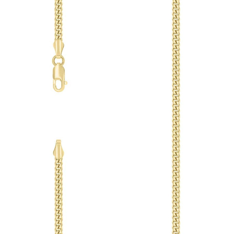 925 Silver Solid Miami Cuban Chain 2.6mm