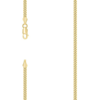 925 Silver Solid Miami Cuban Chain 2.6mm