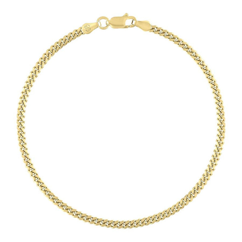 925 Silver Solid Miami Cuban Chain 2.6mm