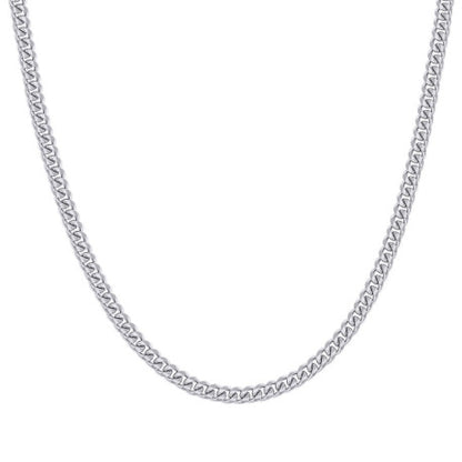925 Silver Solid Miami Cuban Chain 2.6mm