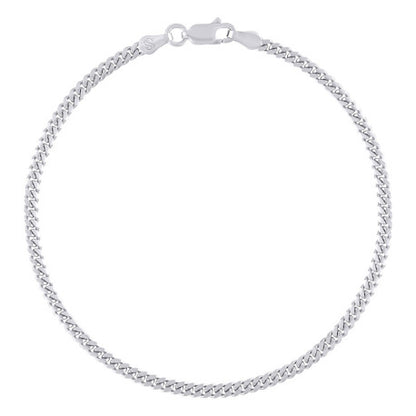 925 Silver Solid Miami Cuban Chain 2.6mm