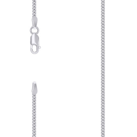925 Silver Solid Miami Cuban Chain 2mm