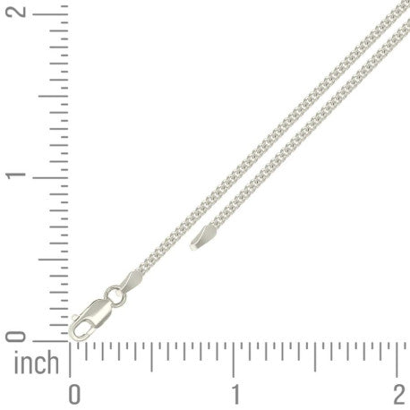 925 Silver Solid Miami Cuban Chain 2mm