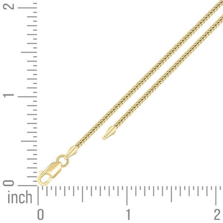 925 Silver Solid Miami Cuban Chain 2mm